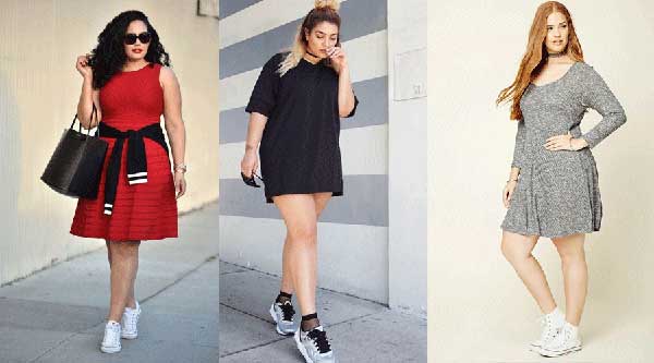 Plus Size com Tênis tendências da moda