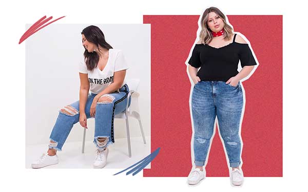com calça jeans 1 Fotos da Plus Size com Tênis